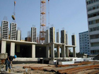 стальная опалубка колонн на объекте Москва, опалубка колонн в Москве, опалубка Москва