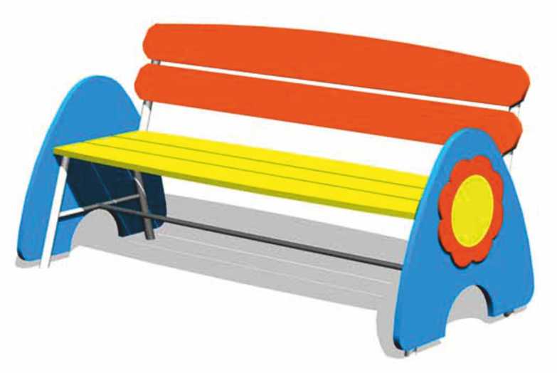 детские игровые комплексы Москва, детские игровые площадки в Москве, детское спортивное оборудование Москва, скамейка